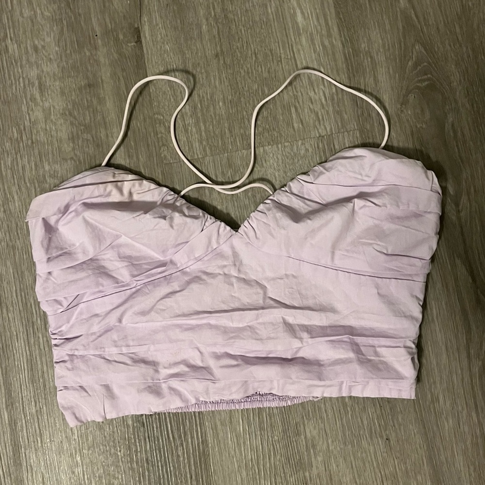 Purple Princess Polly crop top
